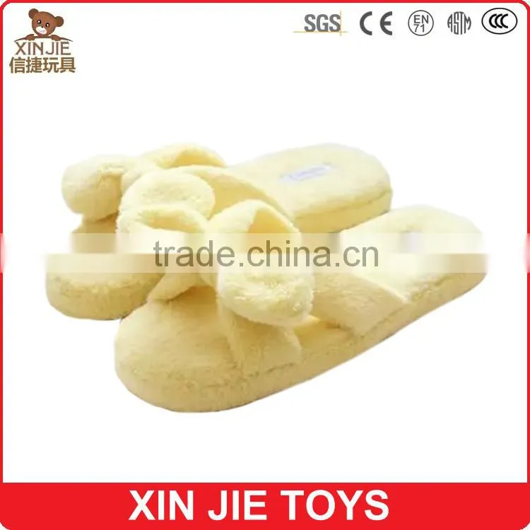 customize plush animal slipper good quality elephant plush slipper wholesale kids winter slipper