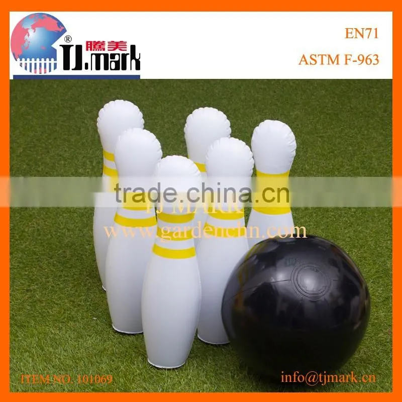 Lawn game inflatable soccer goal