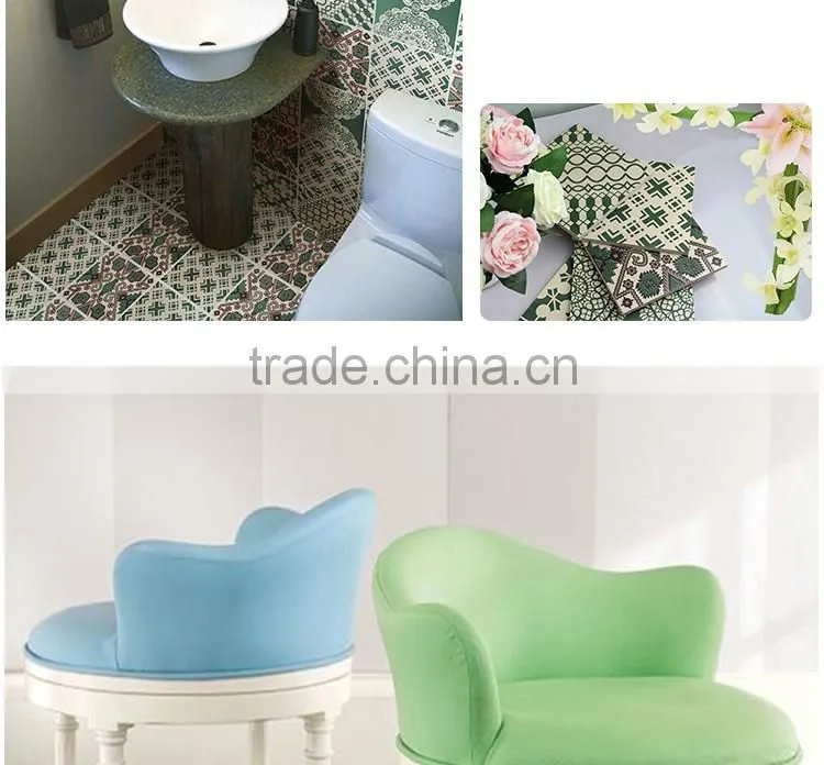200*200mm green color moroccan decorative wall tile non-slip kitchen floor tile
