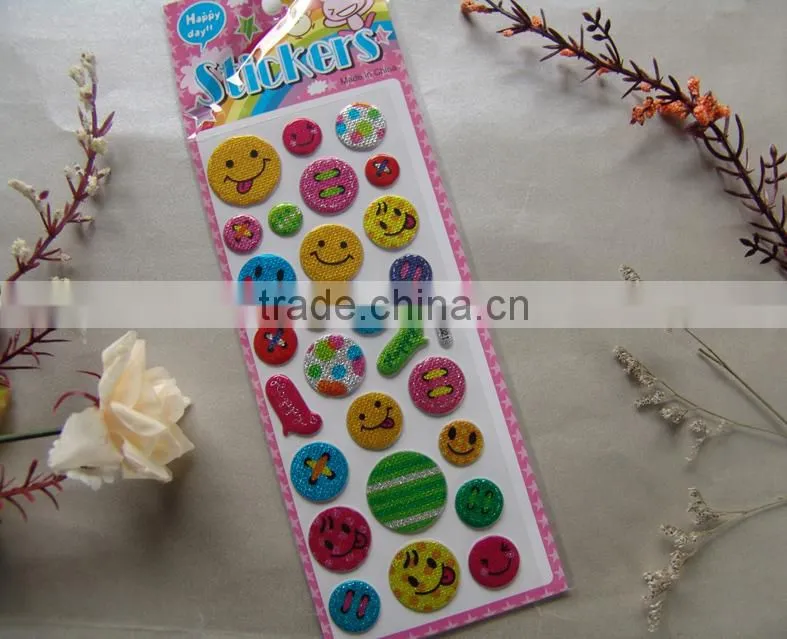 China factory custom puffy sticker