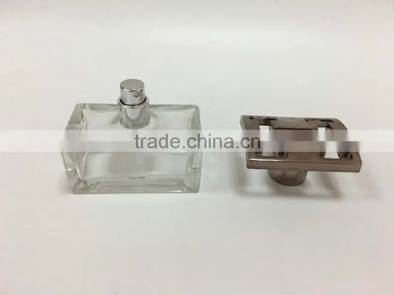 Crystal Empty Car Perfume Glass Bottle with Special Cap 50ml