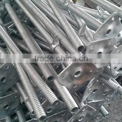 Adjustable scaffolding hollow screw jack base