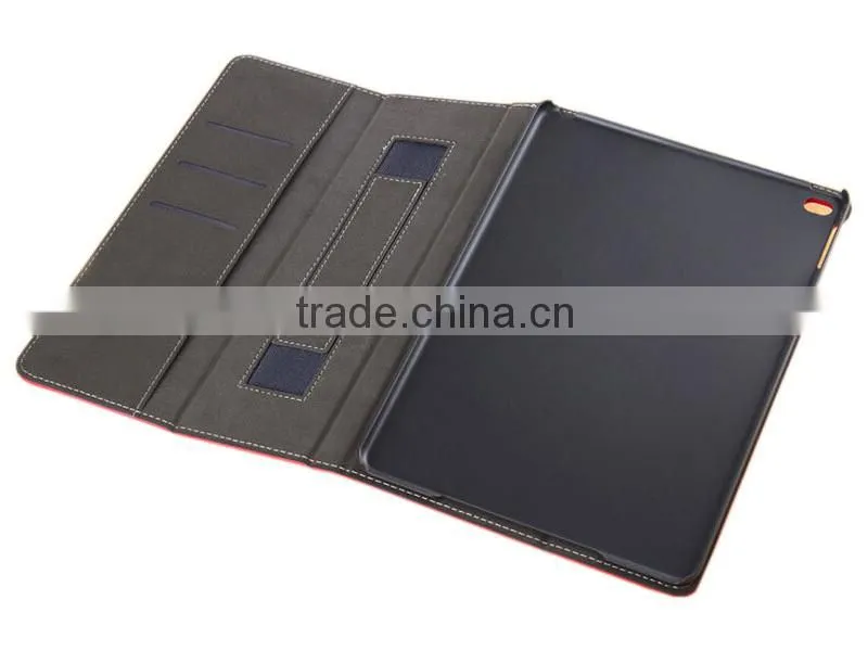 PU leather stand auto sleep smart cover folio case for apple iPad Air 2, for ipad 6 leather case