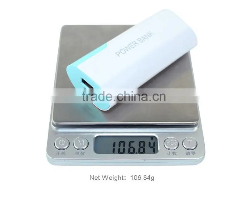 2016 New Mini Power Bank 2400mAh Portable Charger 18650 Charger Device for Smart Mobile Phone Power Supply Powerbank 6598