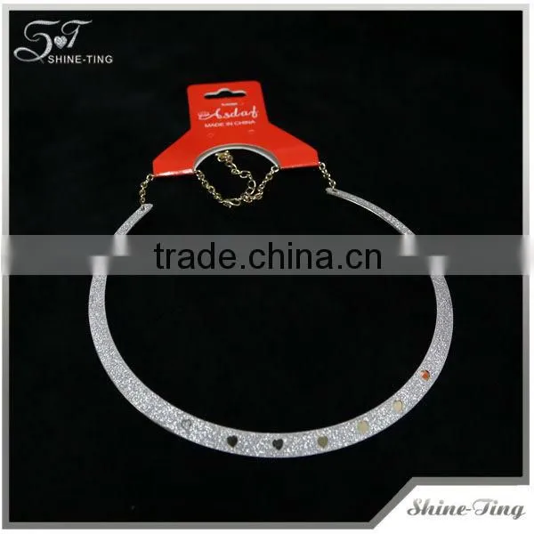 hot sale Brazil 2014 most popular items alloy metal choker collar necklaces for women