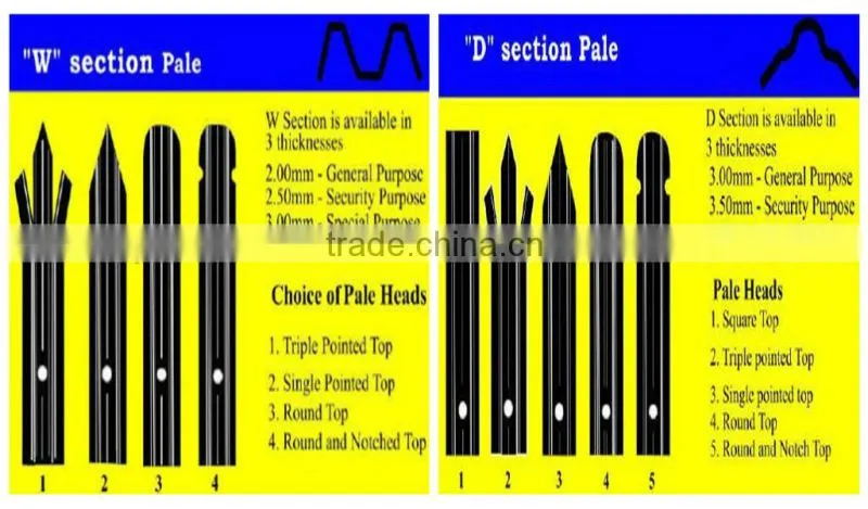 anping palisade fencing with high quality(15 years)