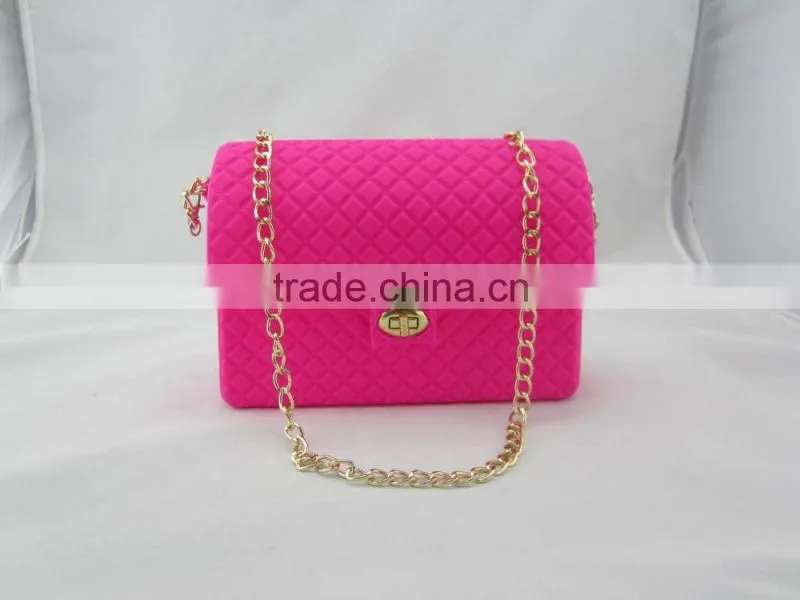2016 New hot design silicone rubber Beach shopping Bag with zipper
