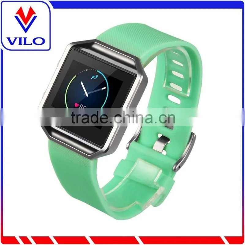 Silicone Rubber Sport Watch Band Strap Replace Watchband For Fitbit Blaze Watch