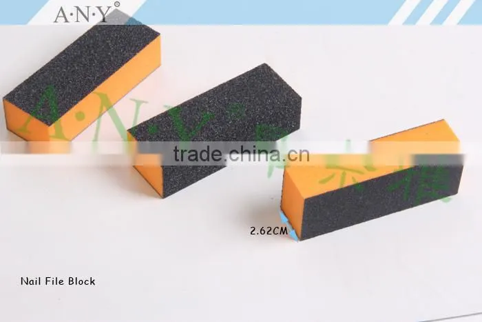 Nail Art Beauty Manicure 3 Side Sponge File for Nail Coarse Sand