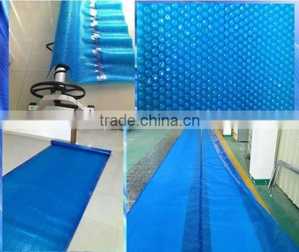 Eco friendly pvc foam printed anti-slip bubble plastic swimming pool cover