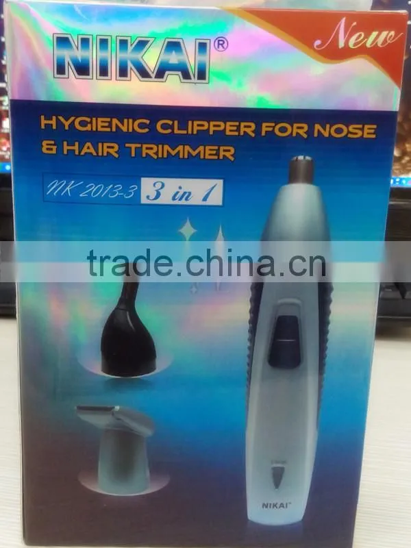 3 in 1 manual mini electric nose hair trimmer corded NK-2013-3