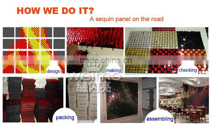 2016 New Patent Design Feature Shimmer Sign Wall Panel Exterior