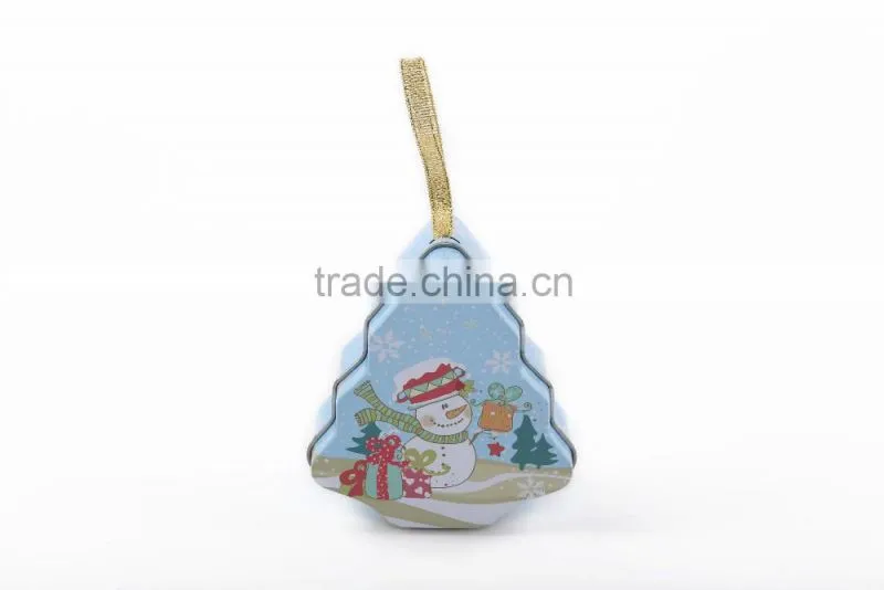 Tree shaped tin box gift tin box Christmas gift tin box