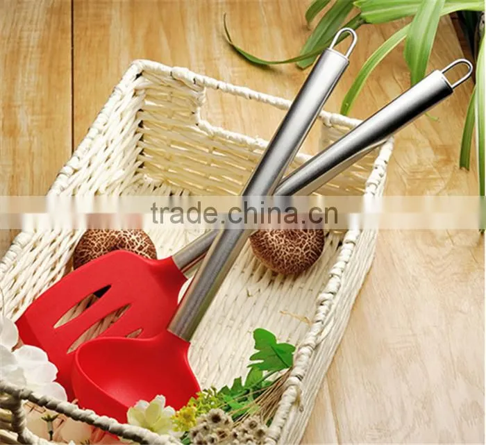 Eco-friendly Kitchen Ware,Silicone Food Grade Kitchenware,Cooking Ware slotted turner ladle silicon kitchenware
