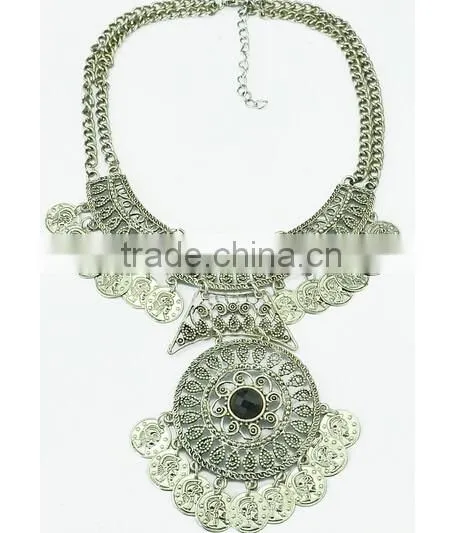 2016 Gypsy Coin Tassel Collar Bohemian Vintage exaggerate necklace
