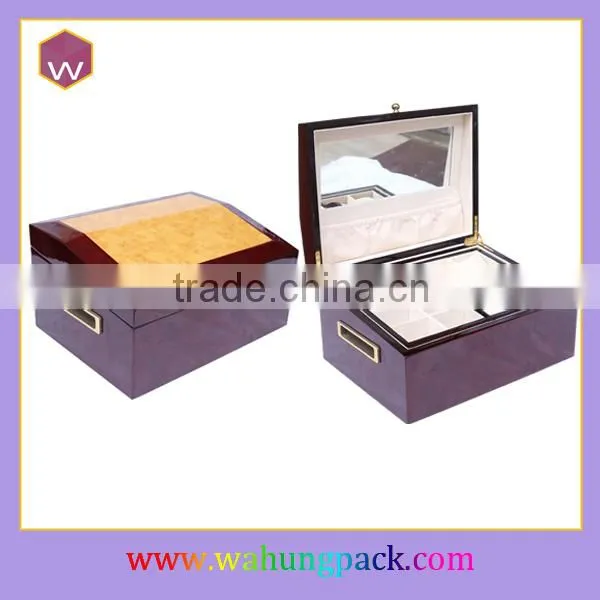 Custom Made Wooden Jewelry Gift Box & New Design Large Volume Wooden Jewelry Box Wholesale