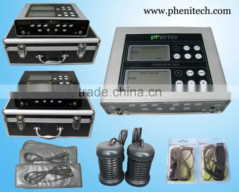 Hi-tech dual detox foot spa machine ion foot spa with big LCD display for health care