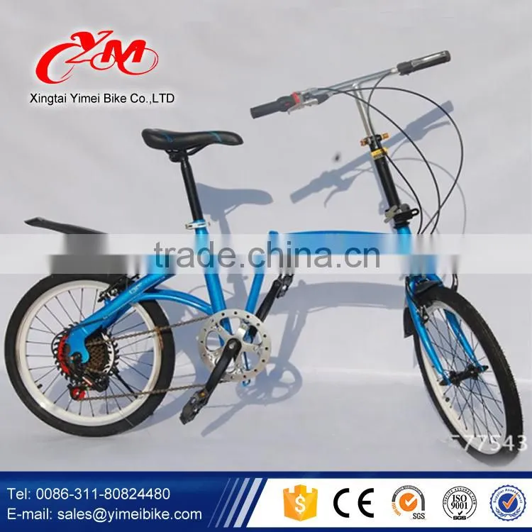 Popular aluminum foldable bike single speed 20 folding bike