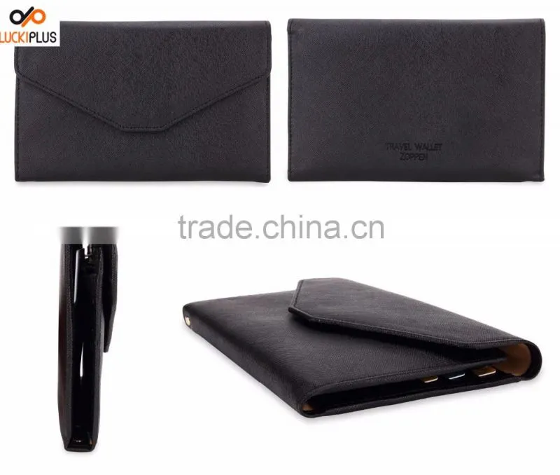 Luckiplus Inventory Multi-purpose Rfid Blocking Passport Wallet Organizer Holder