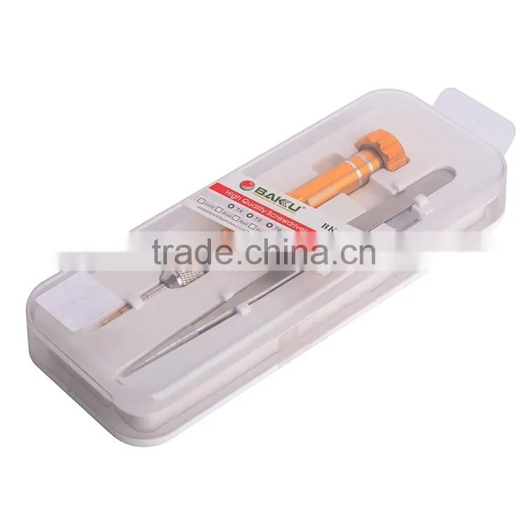 BAKU High Qualtiy Precision 2 In 1 Screwdriver Set With Tweezer Repairing Screwdrive Set BK-7270