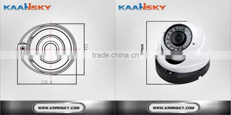 KAANSKY 960P 1.3mp full hd ip ir dome camera support Onvif network camera with POE