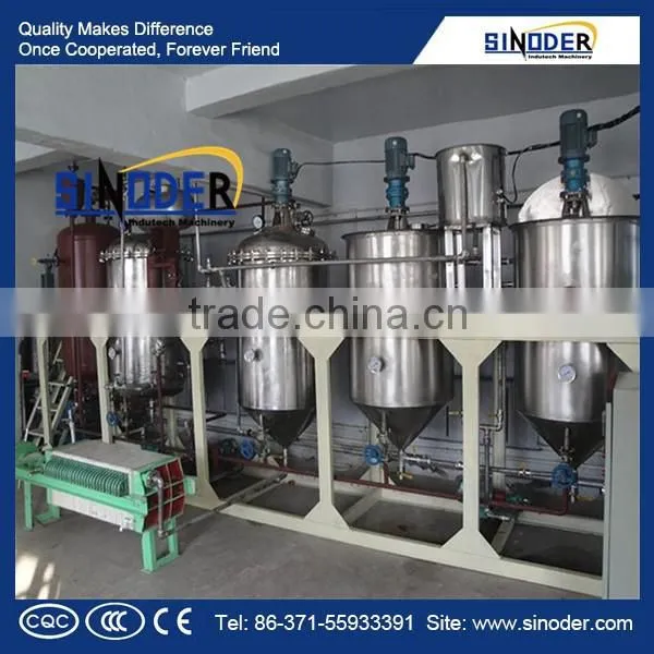 50 to 100 tons per day capacity of edible oil production including a filling line plant palm oil fractionation machine