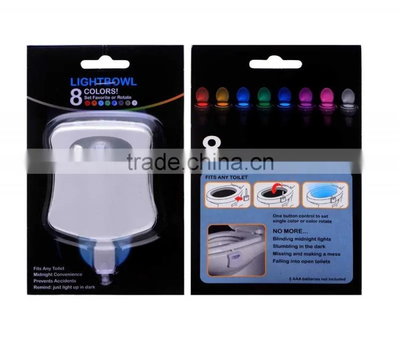 Modern LED sensor motion Activated toilet night light white