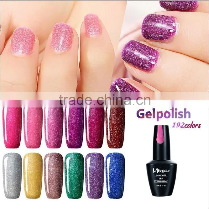 2016 mixcoco brand uv gel nail polish with high quality for professional salon nail beauty