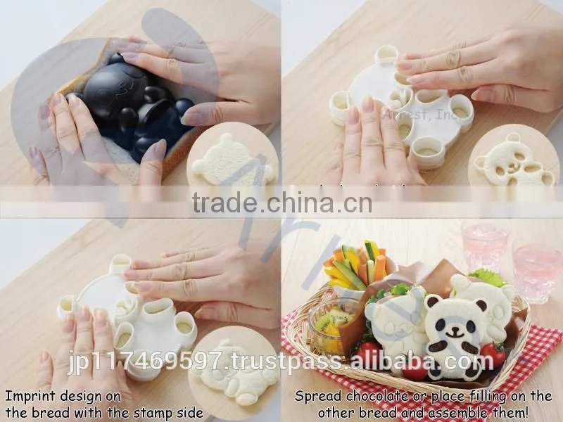 plastic kitchenware cookware cooking kitchen utensils products sandwich cutter curry rice cookie stamps molds set 76401