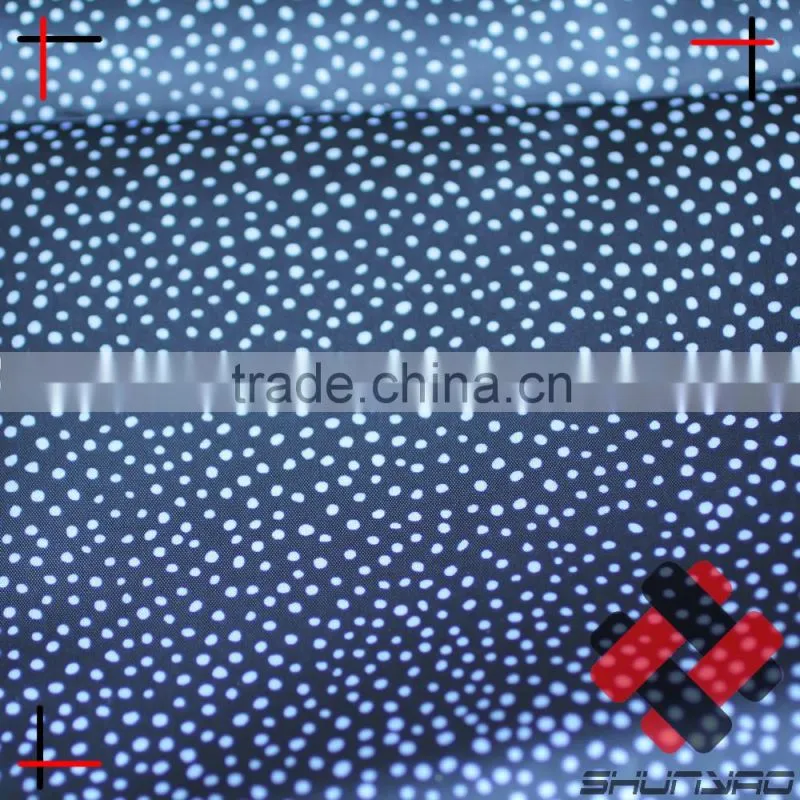 190T Polyester taffeta with snow dot printing lining