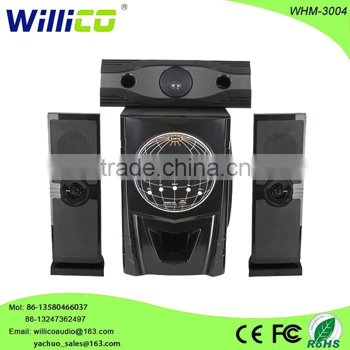 Willico good sound 3.1 speaker system on china market whm-3004