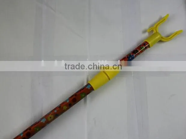 PVC cover and powder coating Telescopic cloth hanger fork with high quanlity