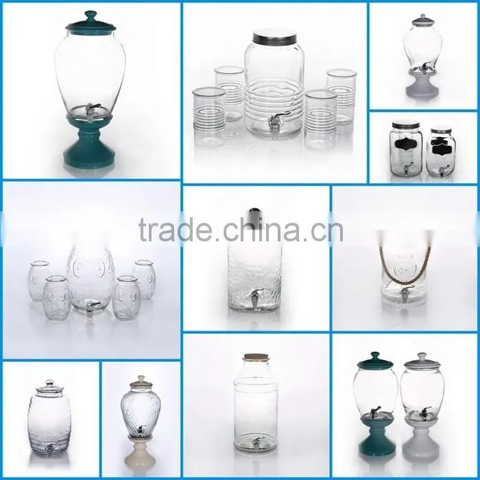 Wholesale Alibaba Glass Beverage Dispenser Tableware Glass Dispenser
