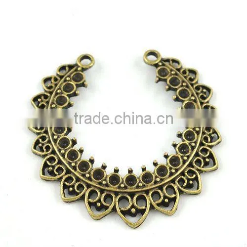 Semi circle metal jewelry connector,jewelry connectors