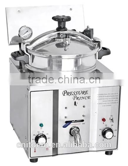 EF16PR Table Top Stainless Steel Pressure Fryer with Round Lid