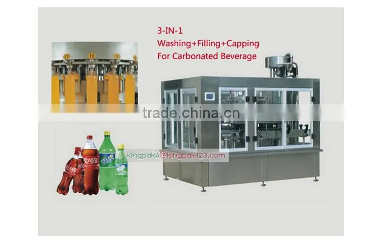 3-IN-1 Pure Water And Mineral Water And Carbonated Drink Filling Machine