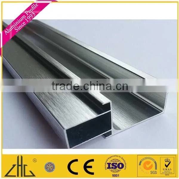 Wow!! 6463 6063 anodized polishing brushing aluminum extrusion kitchen door frame , aluminium extrusion for kitchen cabinet door