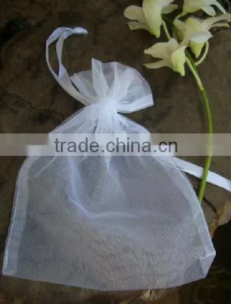 Customized cheap small drawstring Organza Gift Bag