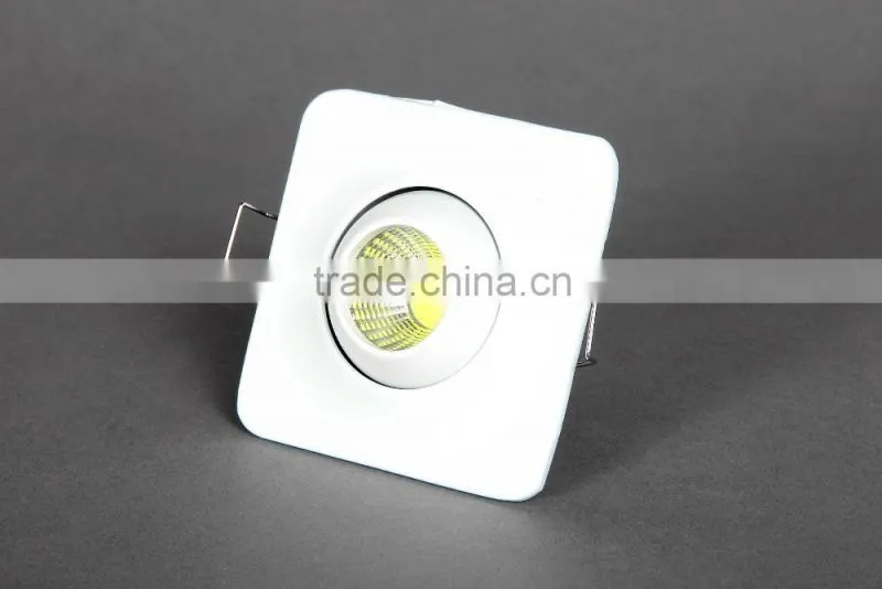 Cheap price mini spot light 3w with square outer ring from China