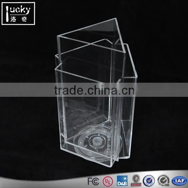 Acrylic Advertising Brochure Rotating acrylic hotel brochure holder