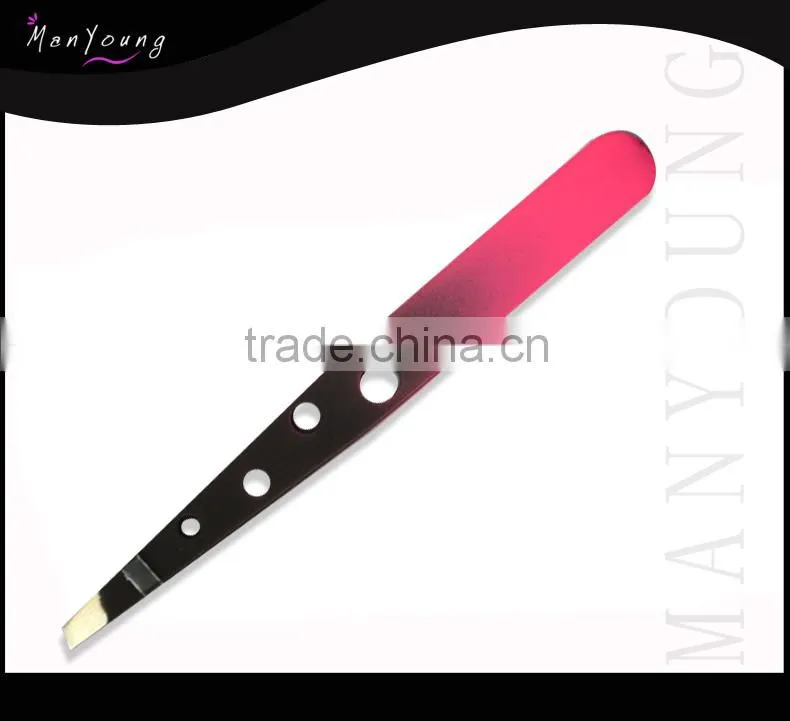 Promotional Item, Stainless Steel Slant Tip Eyelash Tweezers
