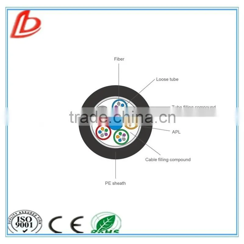 High Quality Stranded Loose Tube Armored 6ore Cable Overhead Fiber Optical GYTA Cable Price