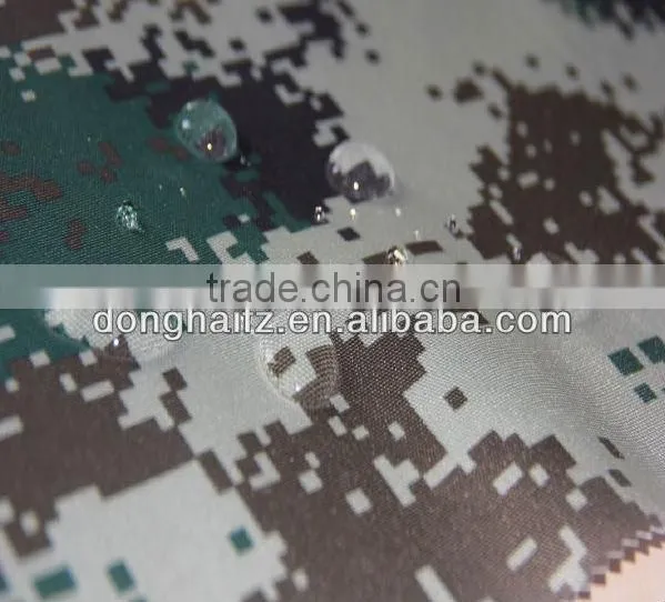 cvc camo waterproof fabric for clothing