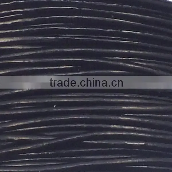1mm Brown Round Leather Cords from Borg Export