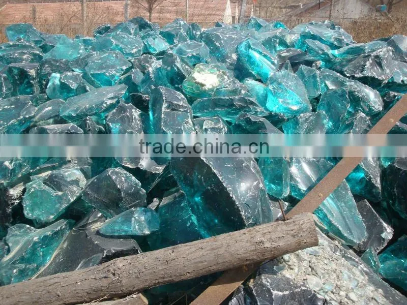 Colourful Glass Rock For Gabion And Landscaping