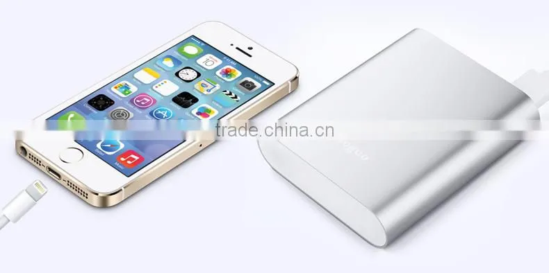 2016 Gadgets!! Portable aluminium mobile power bank charger 10400mAh