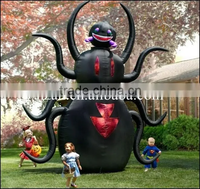 inflatable bat/airblown inflatables animated fire dragon with wings halloween decoration