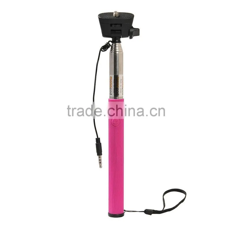Selfie Stick Audio Cable Take Pole Handheld Self-Protrait Stick Wired Monopod for Samsung galaxy Note4 Charge free !!!