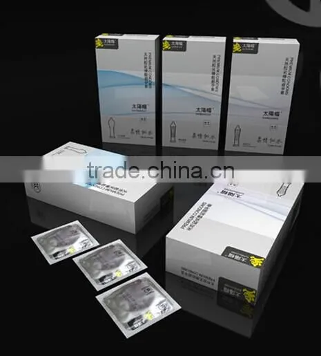China best price printed laser condom packaging boxes