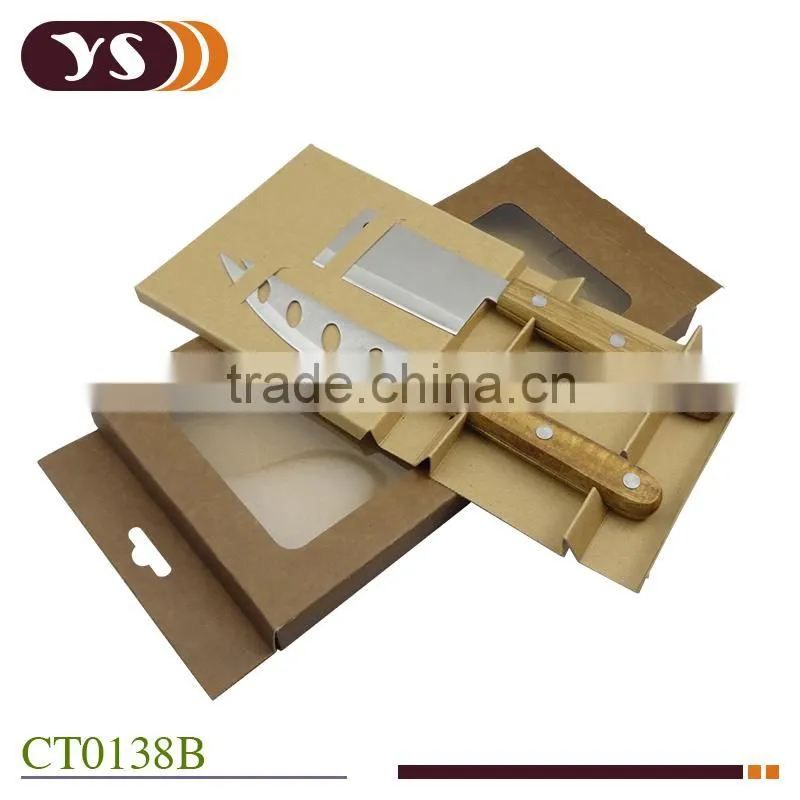 Acacia wood handle cheese chopper set